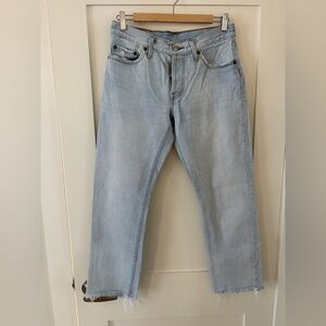 LEVI’S | 501 Light Blue Denim Jeans size 26 raw hem